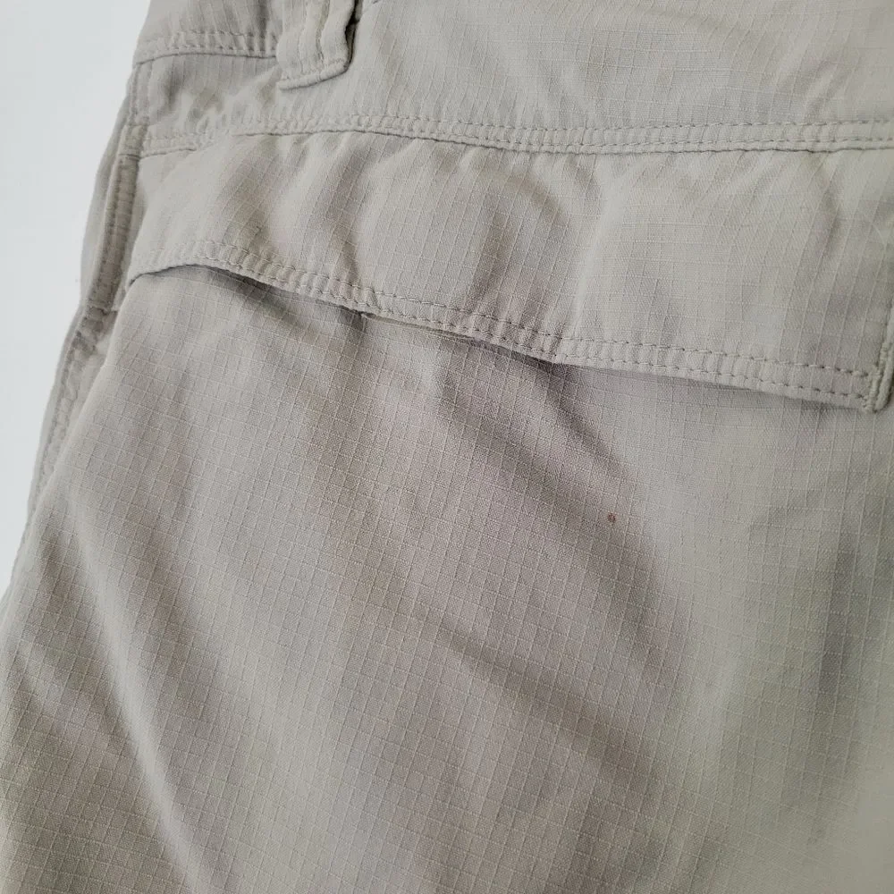 Gander Mountain Guide Series Men's Gray/Khaki Cargo Shorts Hiking Fishing 34
